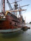 De Batavia in de haven van Lelystad